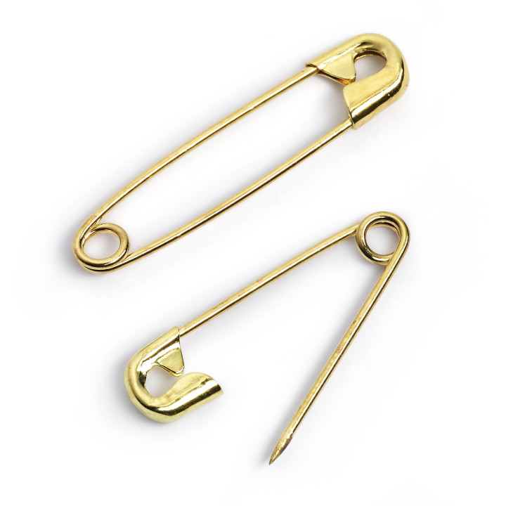Safety Pins (Gold)