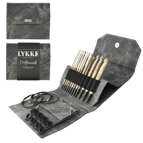 Lykke - Driftwood Interchangeable Tunisian Crochet Hook Set