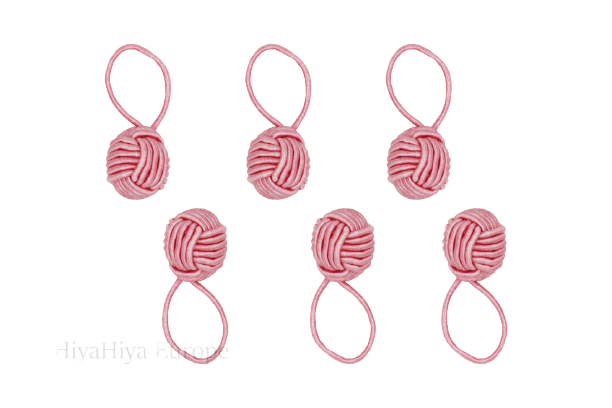 HiyaHiya - Pink Yarn Ball Stitch Markers
