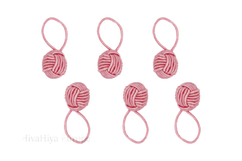 HiyaHiya - Pink Yarn Ball Stitch Markers