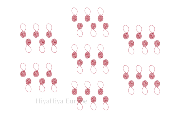 HiyaHiya - Pink Yarn Ball Stitch Markers Bundle