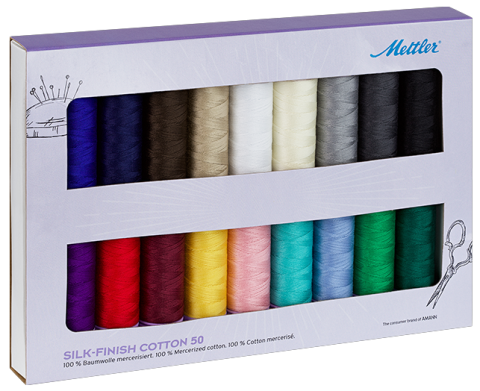 Mettler - Silk-Finish Cotton Kit 18 Spools