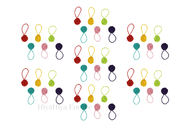 HiyaHiya - Colourful Yarn Ball Stitch Markers